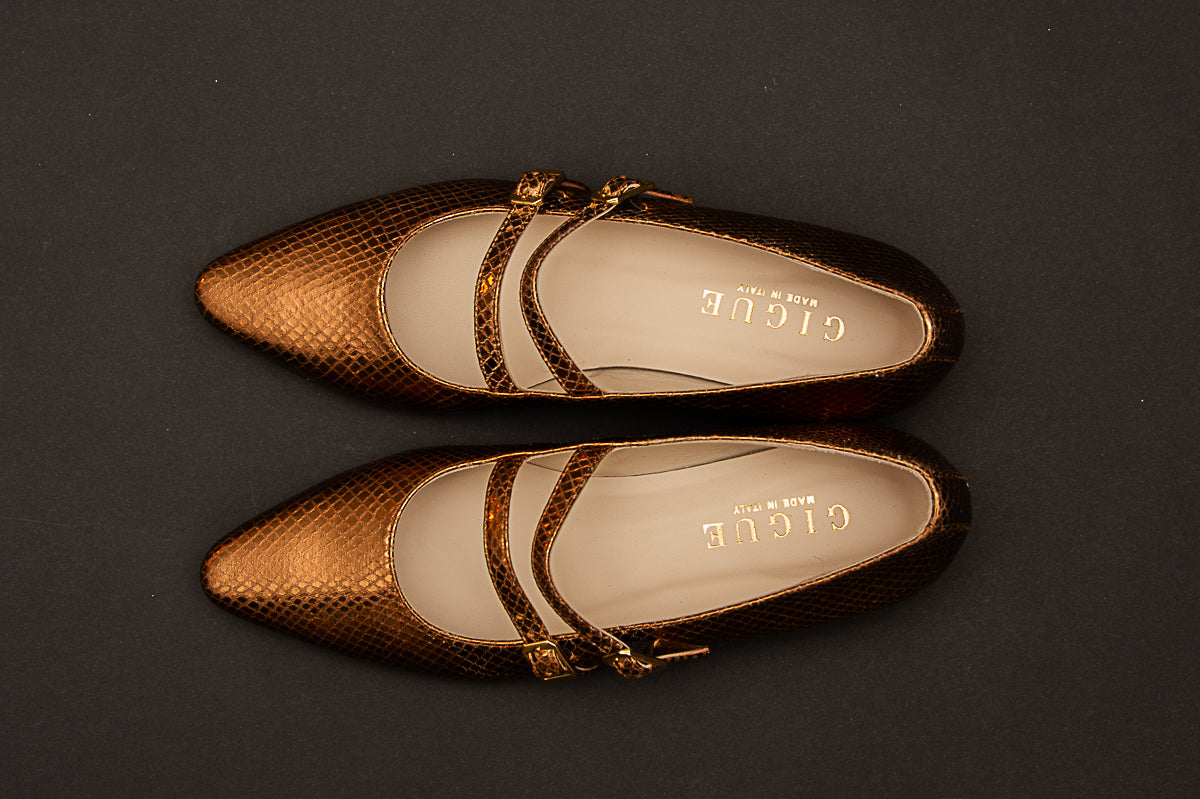 Shoes - Ballerina - Gold