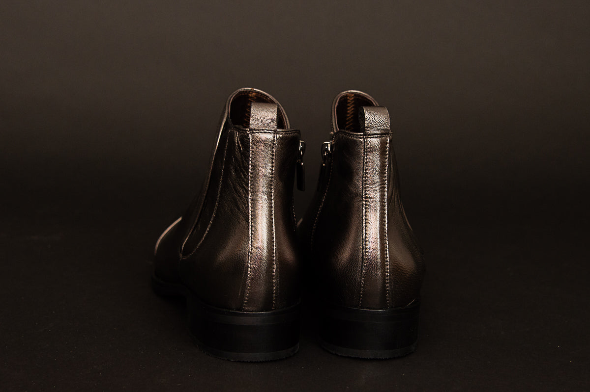 Shoes - Ankle Boot - Silver Grey