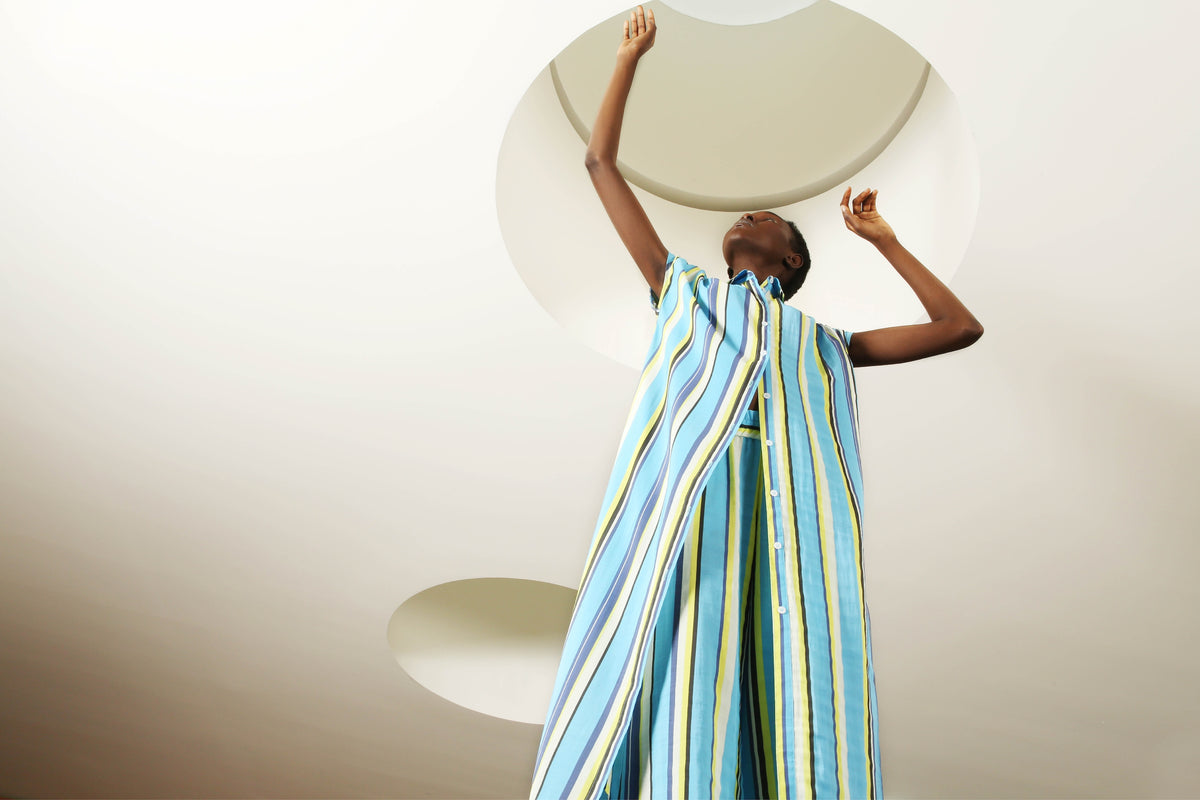 Jurk - Dahlia - Blue Depths