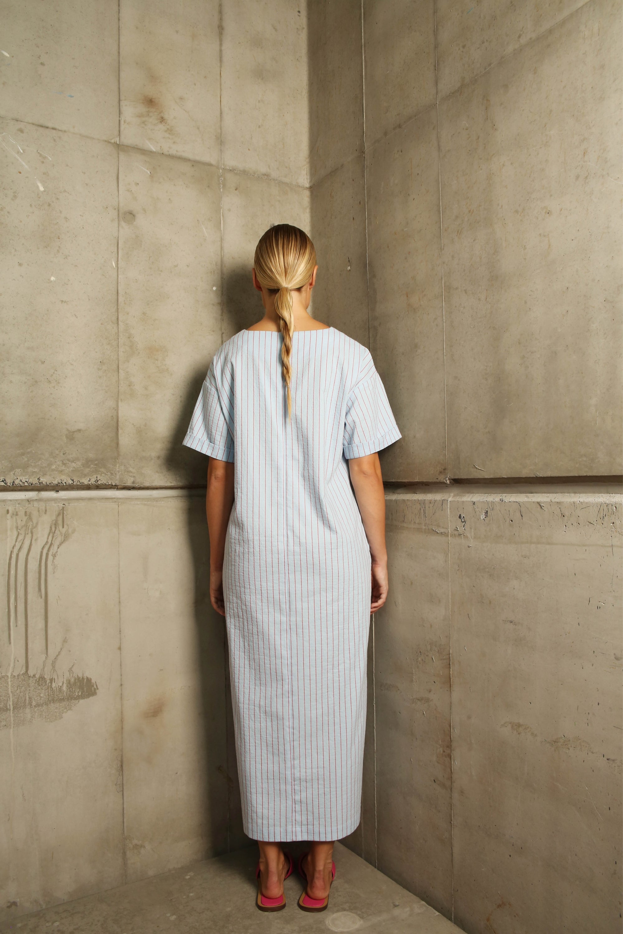 Jurk - Asmur - Dusty Blue