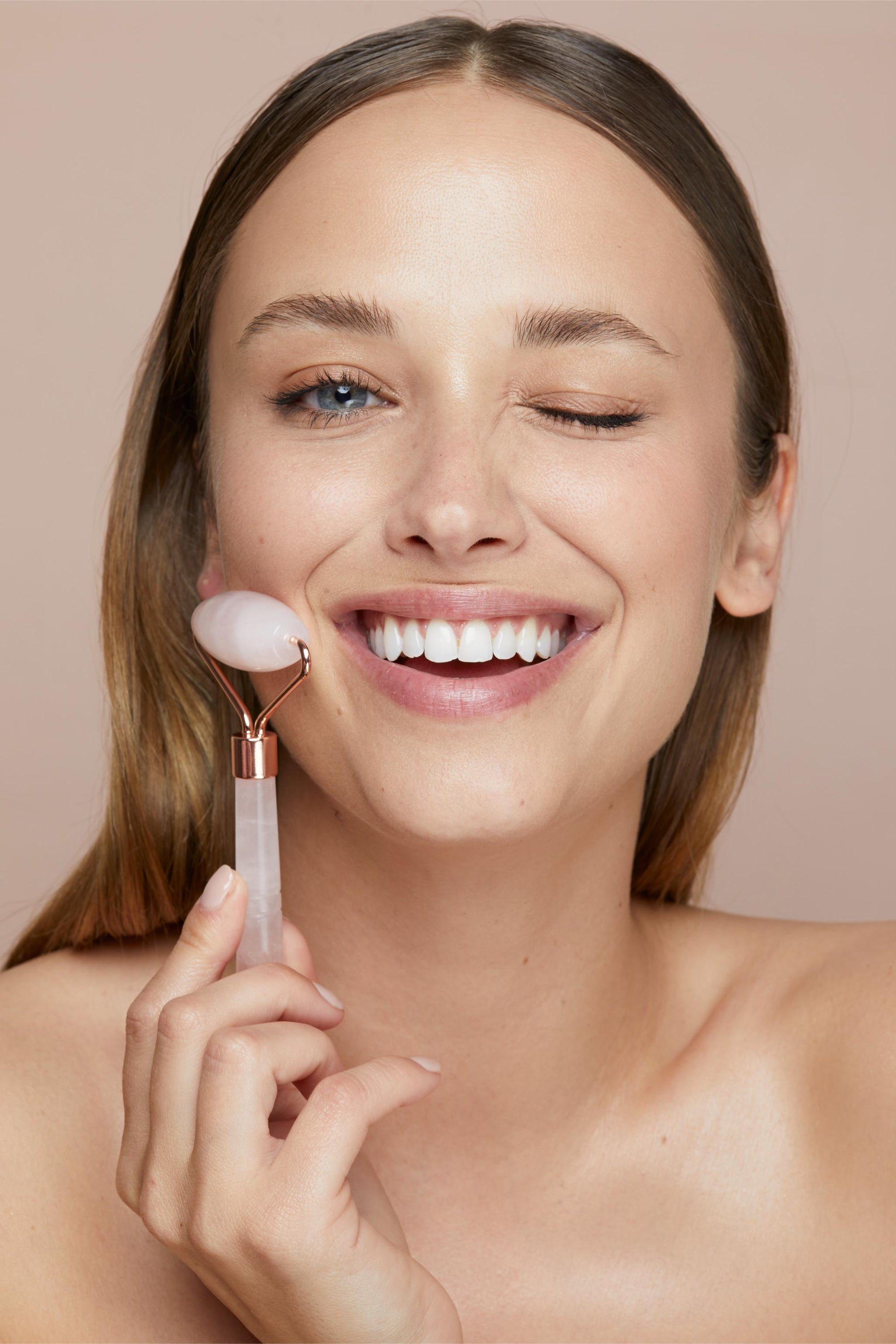 Mini Jade Roller - Roze