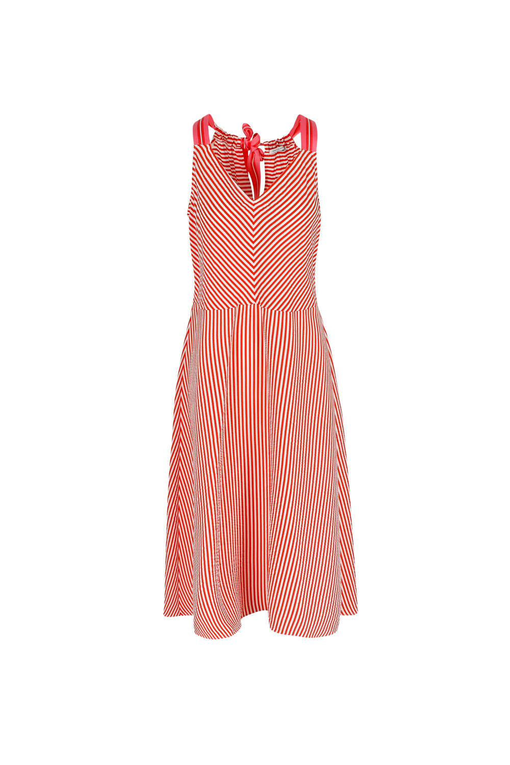 Jurk - Dill - Flame Scarlet