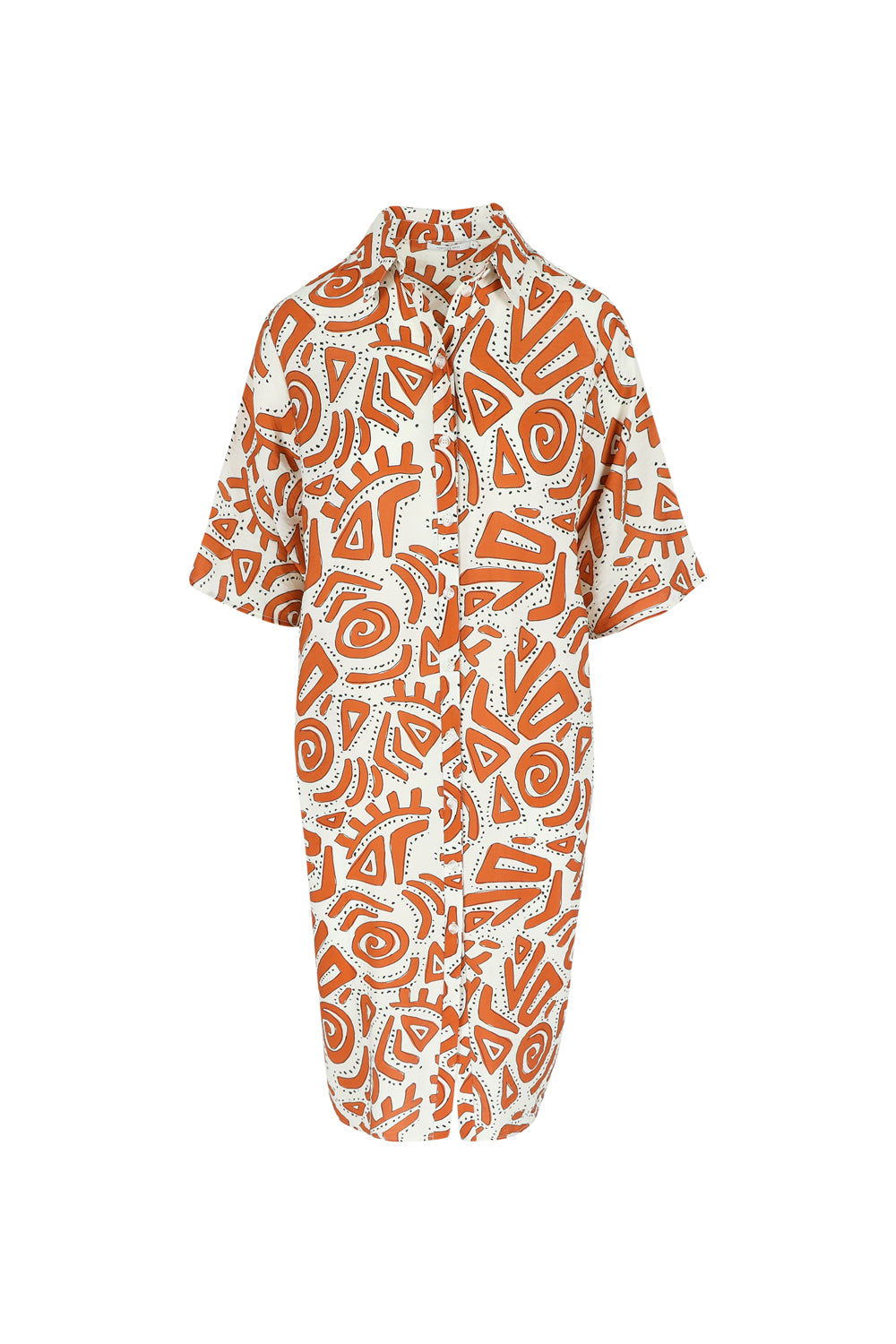 Jurk - Lagoon - Gold Flame