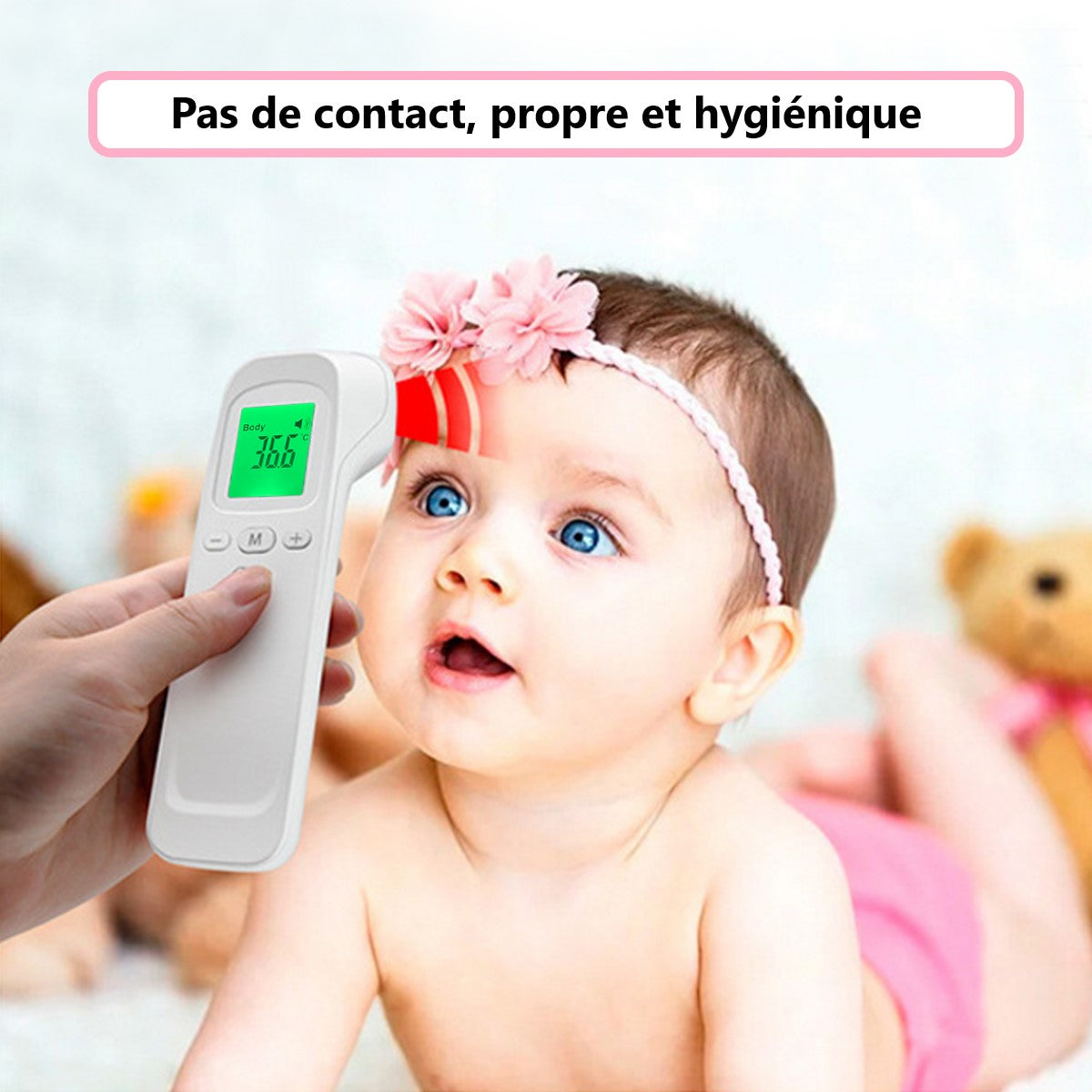 Contactloze Infraroodthermometer - Wit
