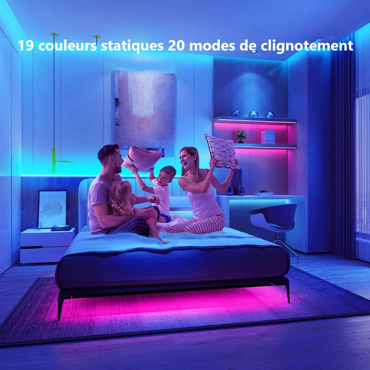 Lichtband 2 Meter - Meerkleuren