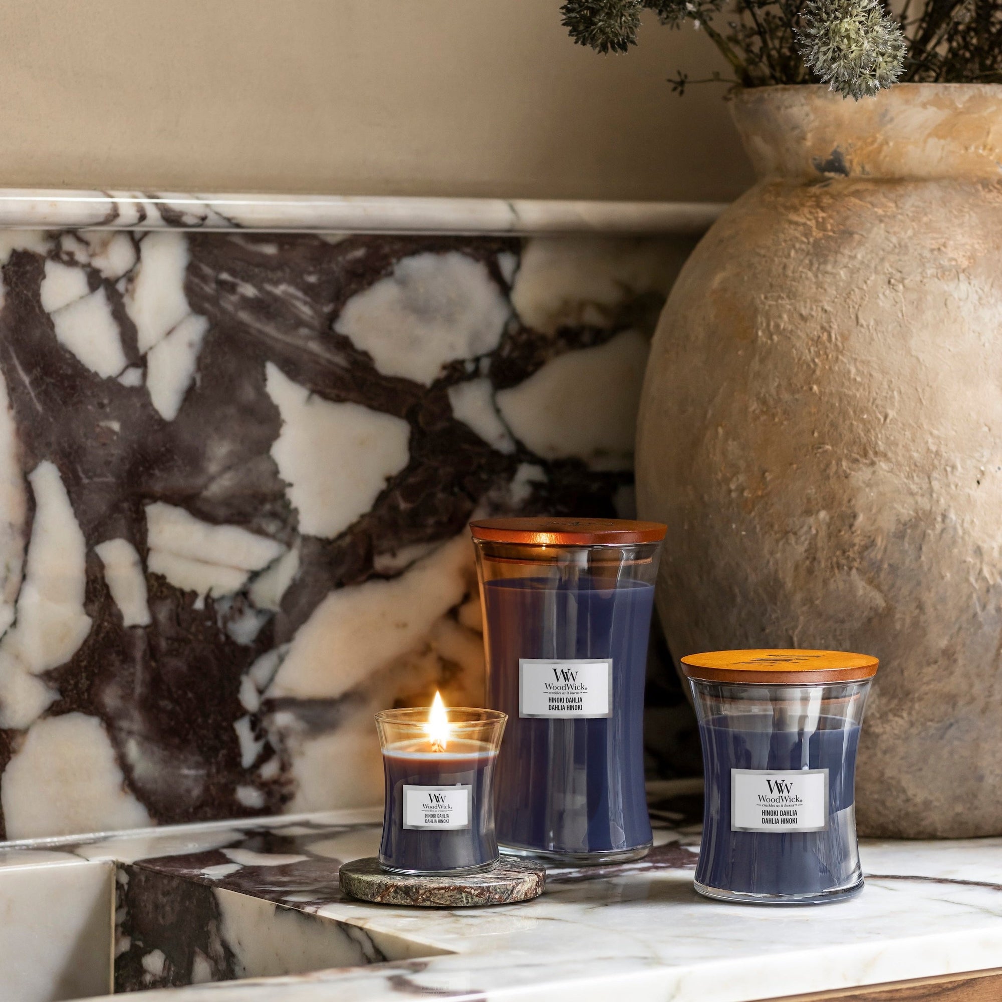WW Hinoki Dahlia Mini Candle