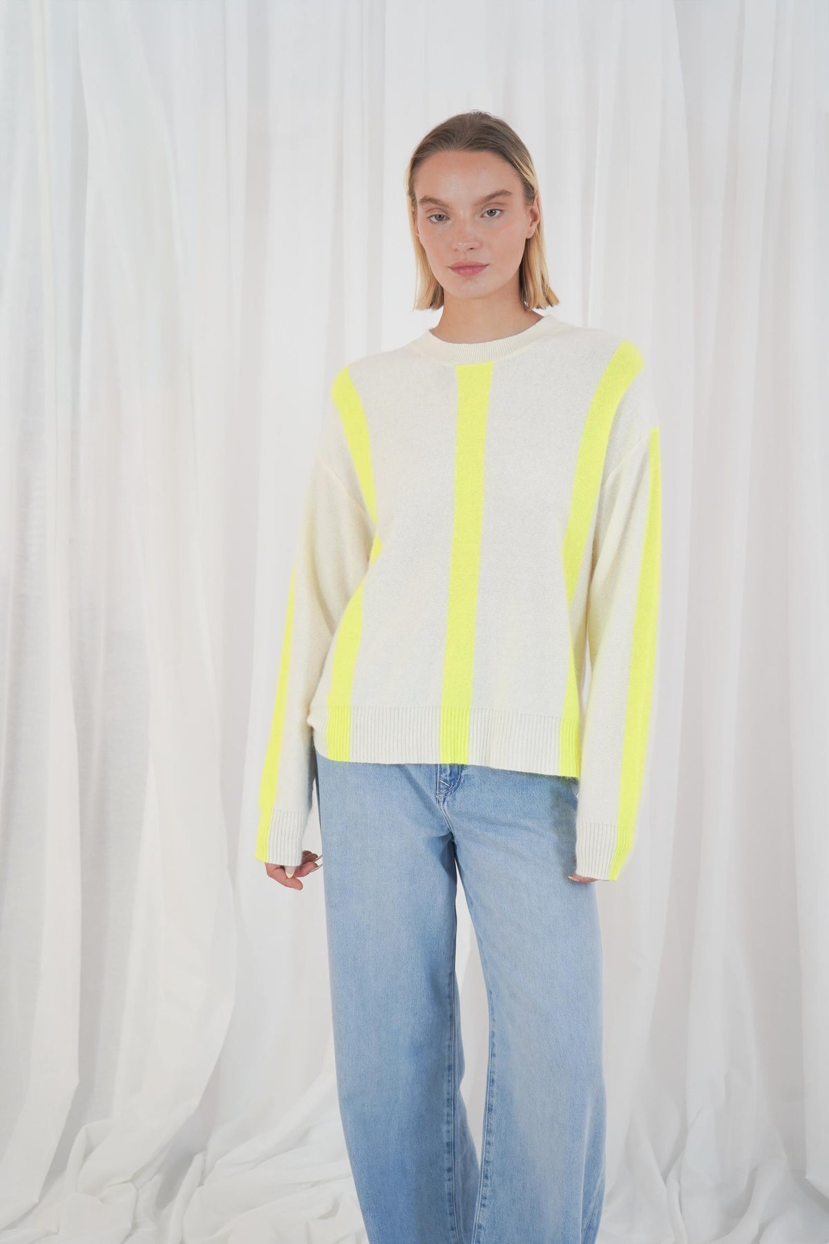 Reno - Offwhite/Neon Yellow