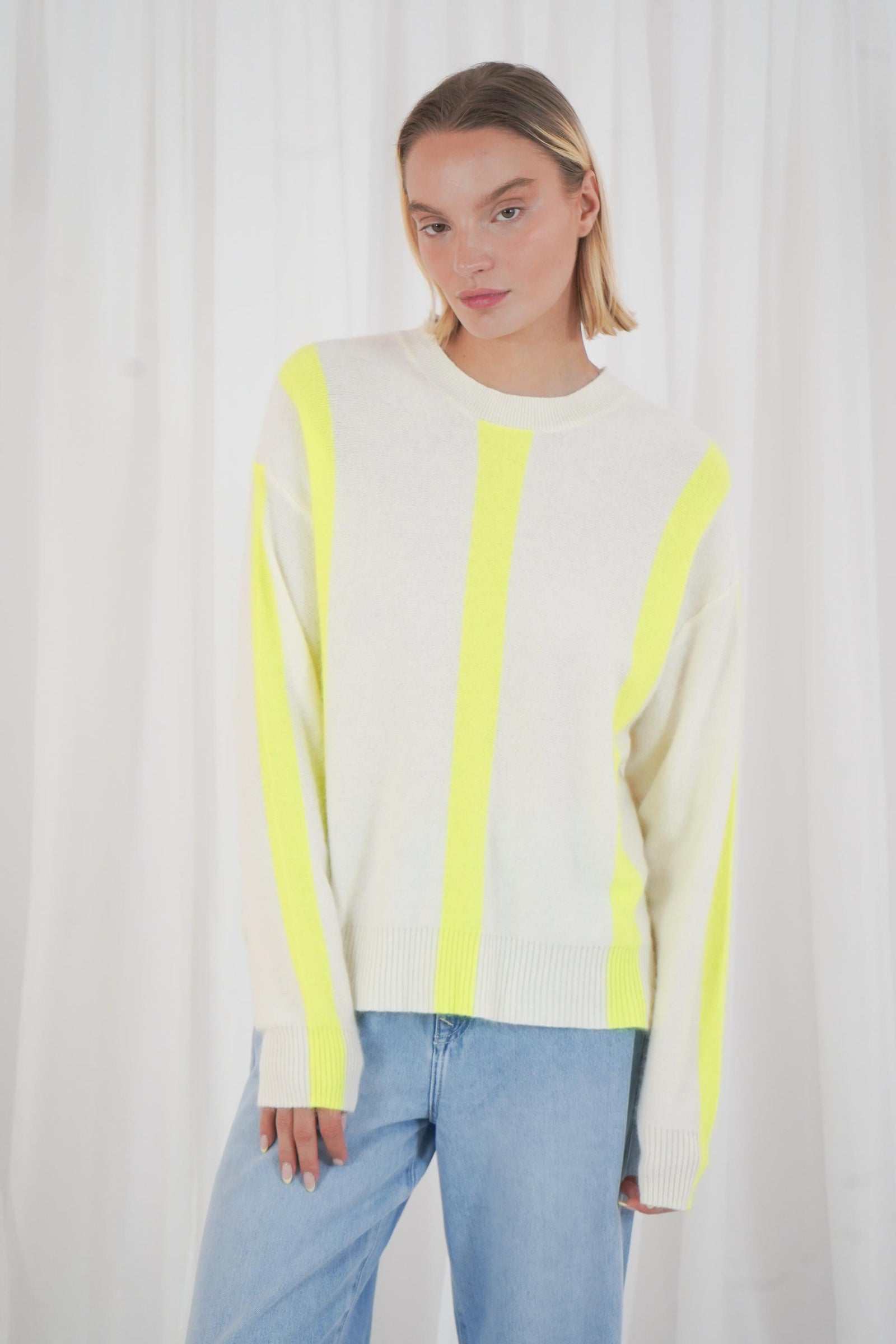 Reno - Offwhite/Neon Yellow
