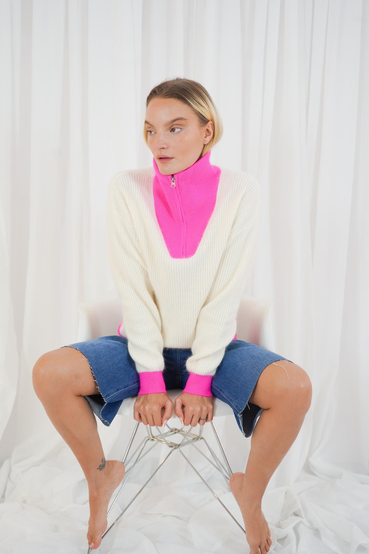 Breckenridge II - Offwhite/Neon Pink