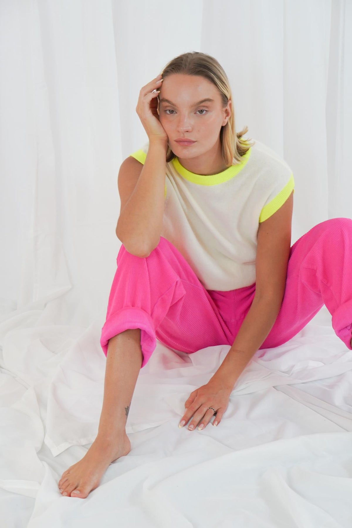 Buenavista - Offwhite/Neon Yellow