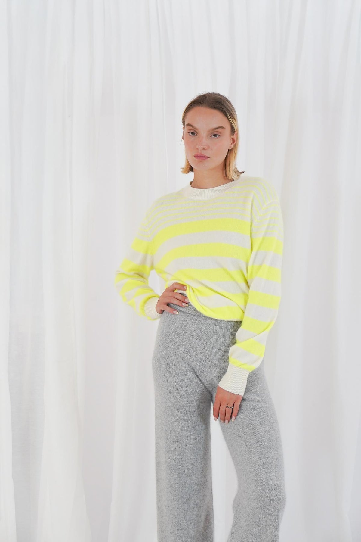 New Orleans - Offwhite/Neon Yellow