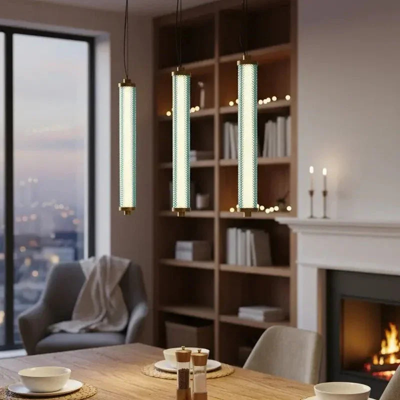 Tiffany Suspension Verticale - Aigue Marine