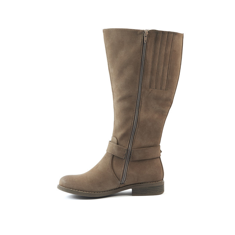 Bottes Mollets Larges XL - Modèle Isabelle - Taupe