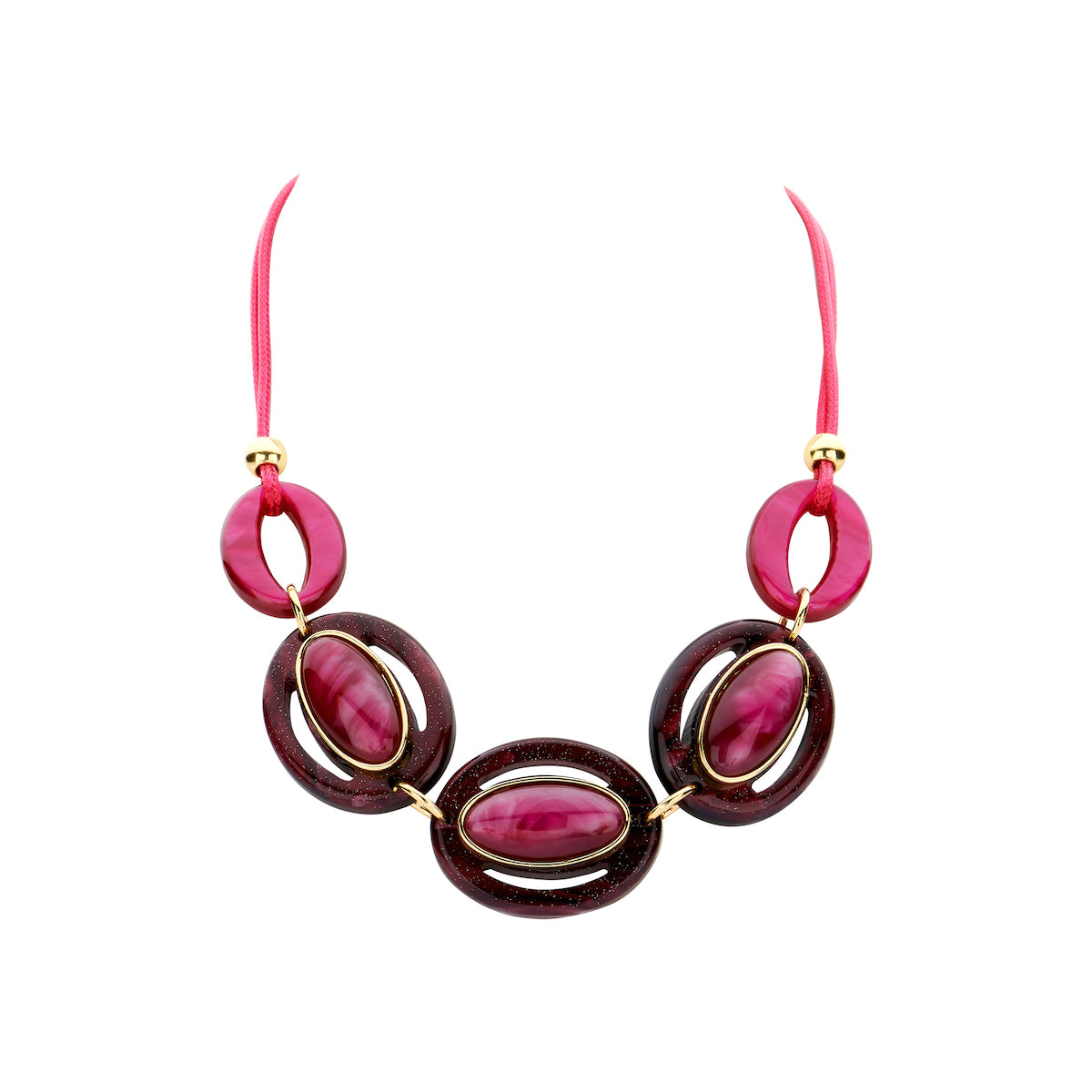 Halsketting - Karla Aubergine