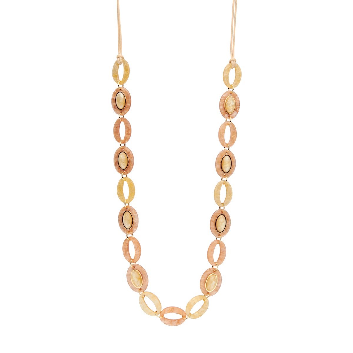 Halsketting - Karlalang Ecru