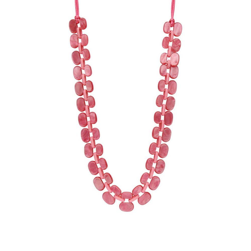 Halsketting - Keetlang Fuchsia