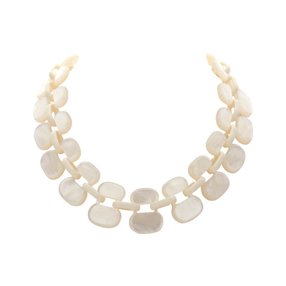 Halsketting - Keet Ecru