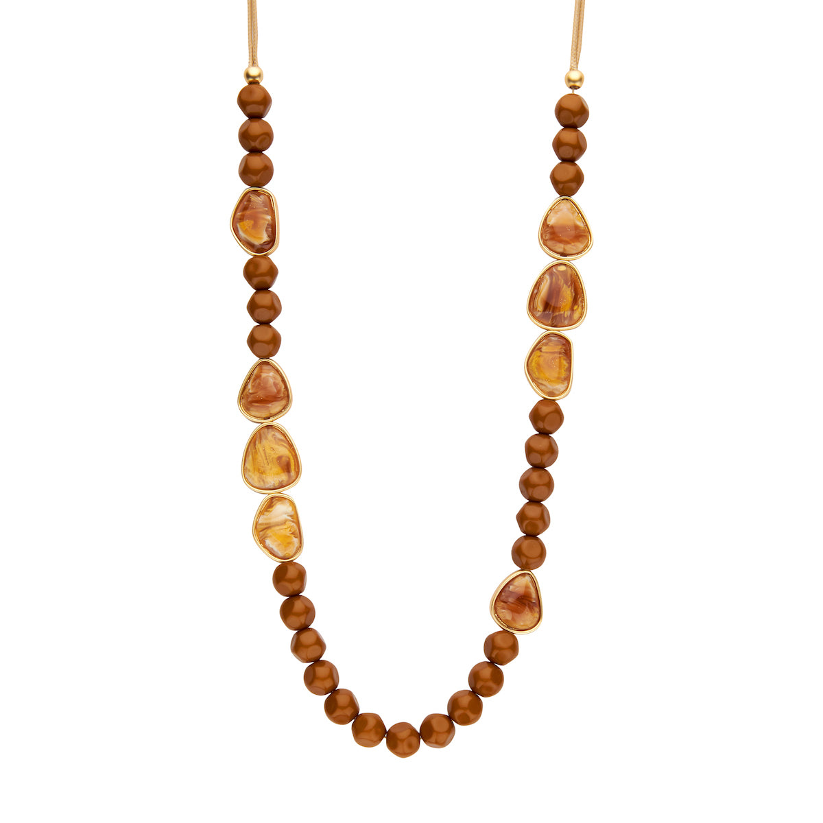 Halsketting - Kerano Cognac