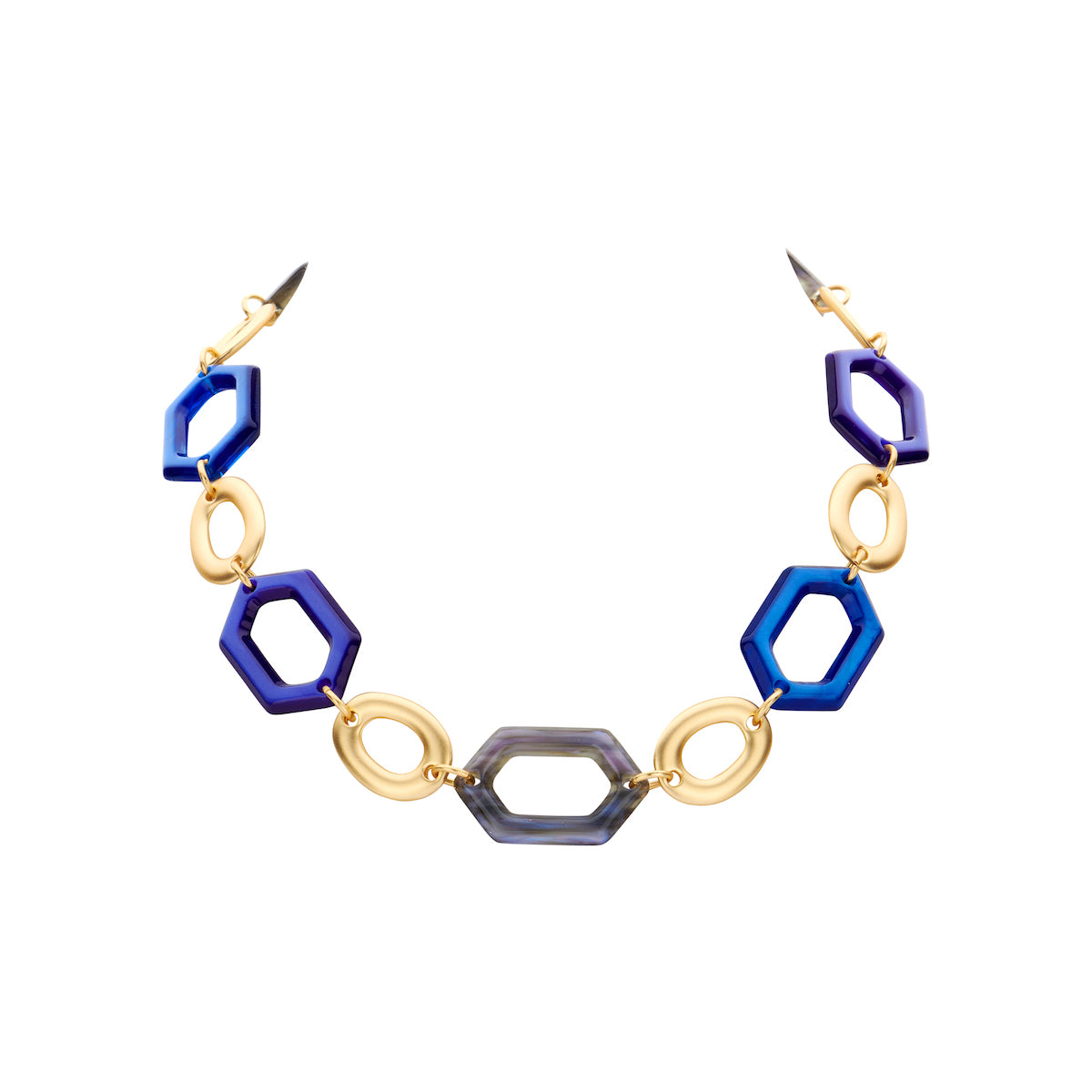 Halsketting - Kit Blauw