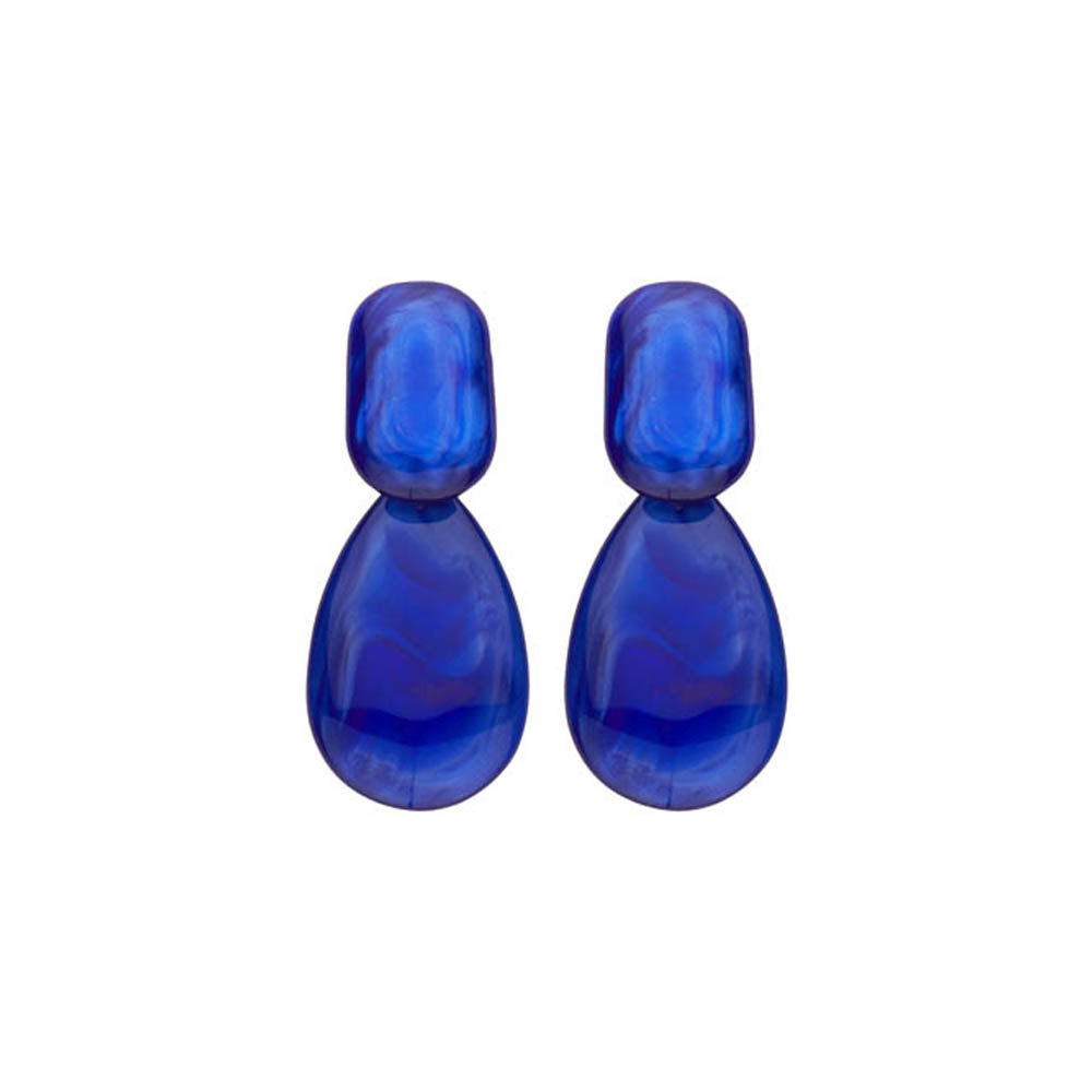 Boucles D'Oreilles - Kob27 Bleu Foncé
