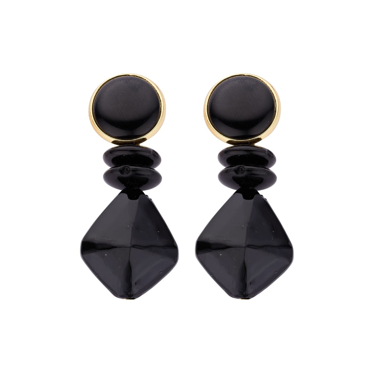 Boucles D'Oreilles - Kob30 Oorbellen Zwart
