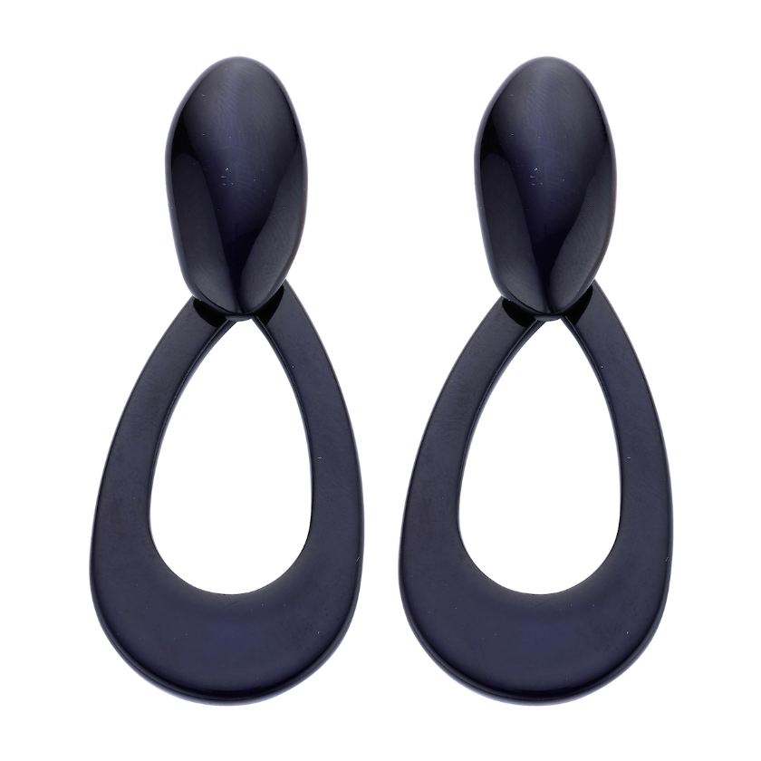 Boucles D'Oreilles - Kob31 Oorbellen Donkerblauw