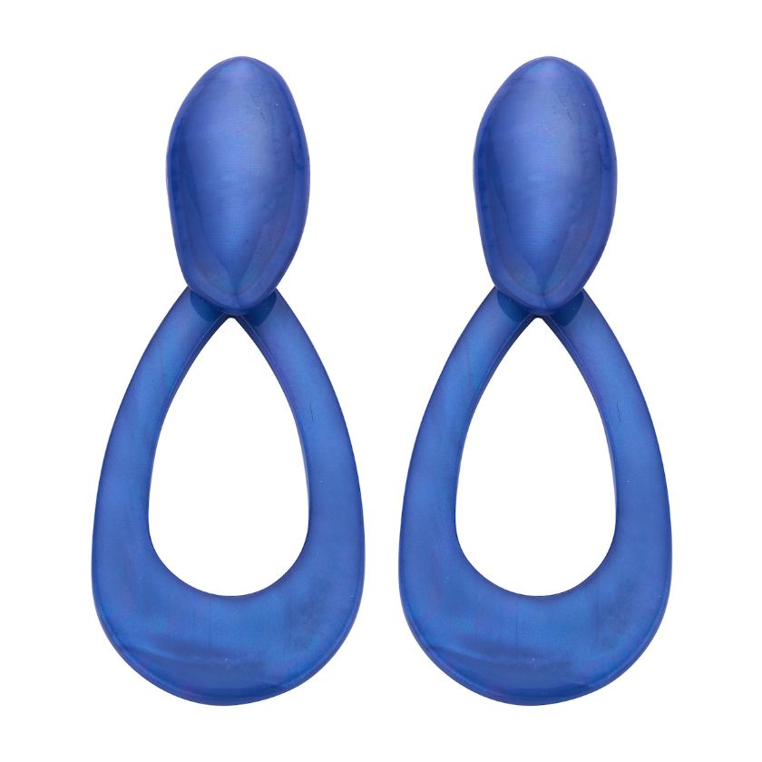 Oorbellen - Kob31 Oorbellen Jeansblauw