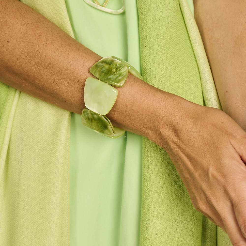 Armband - Kodi Donkergroen/Lichtgroen