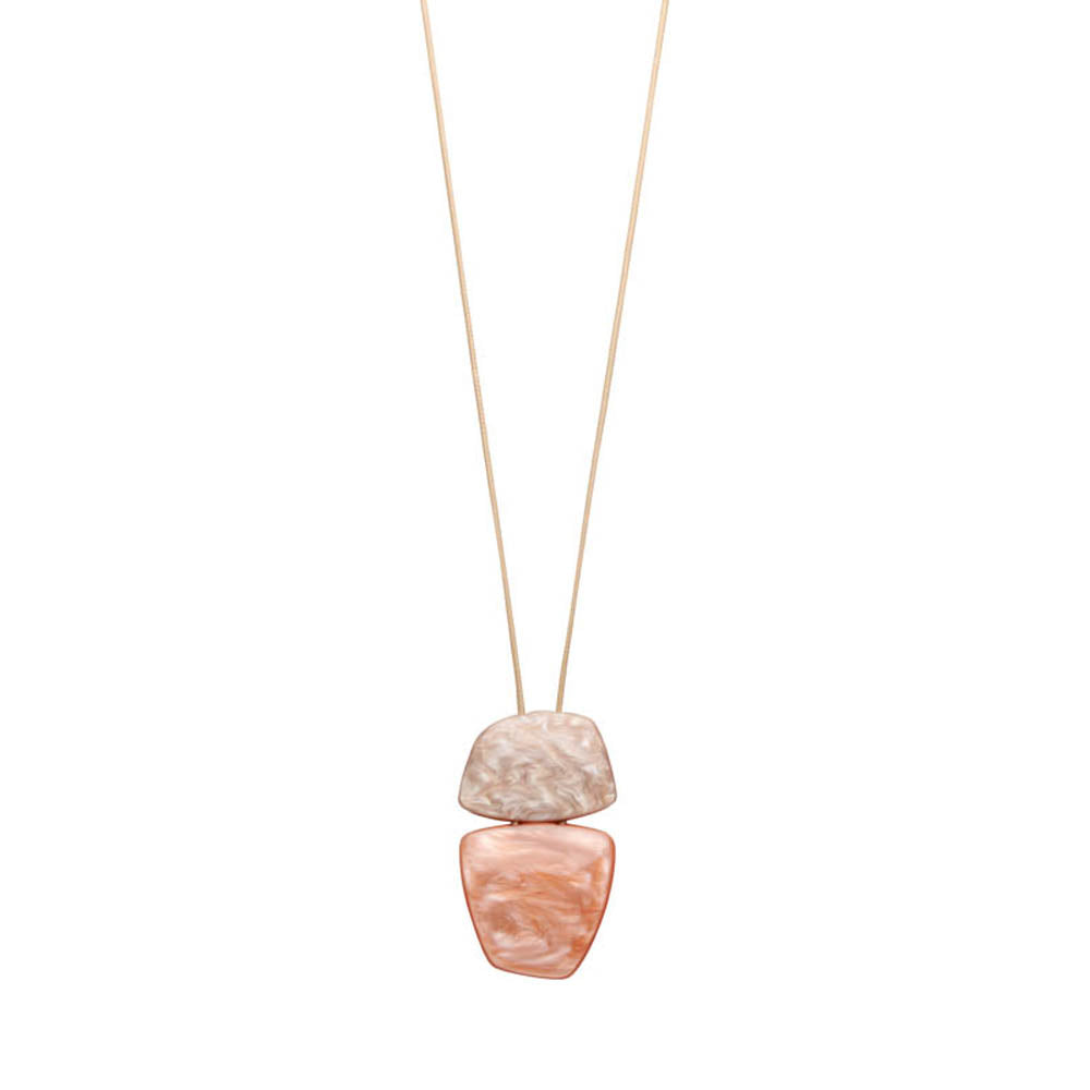 Halsketting - Kodi Beige/Oranje
