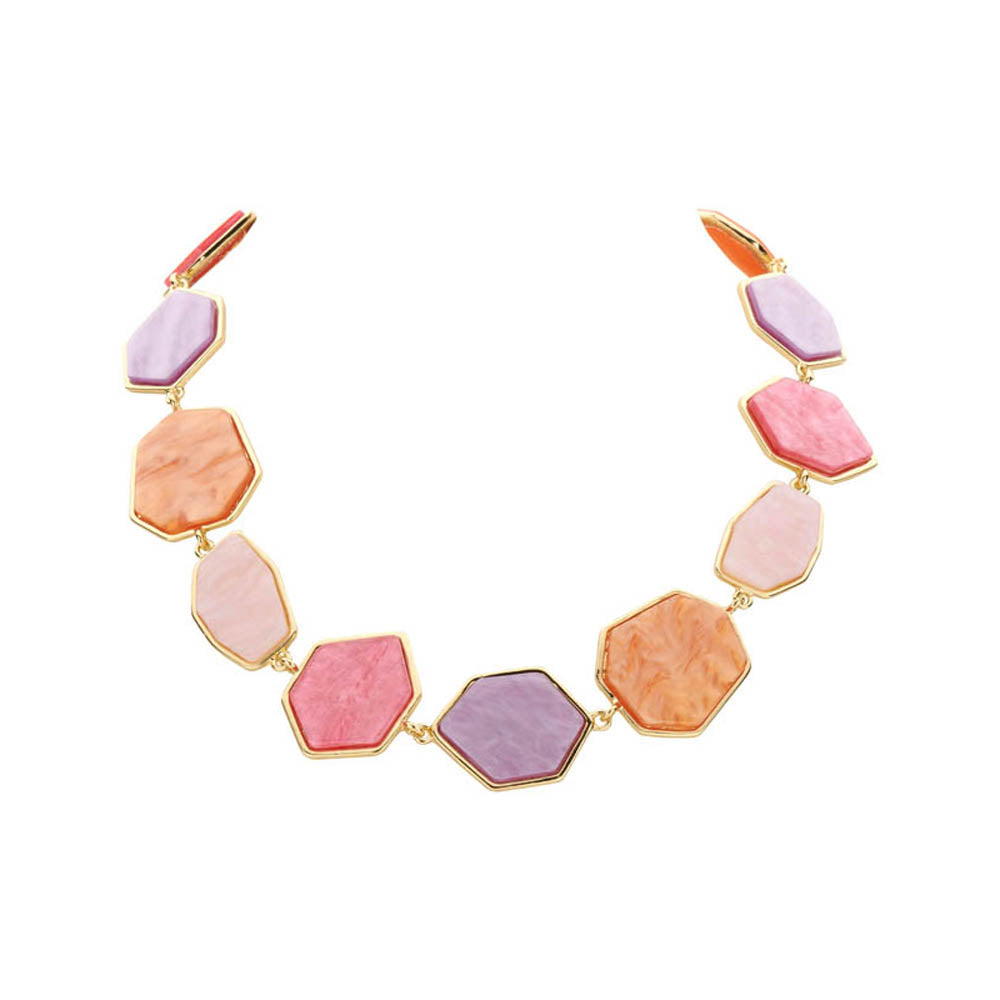 Halsketting - Komo Multi Roze