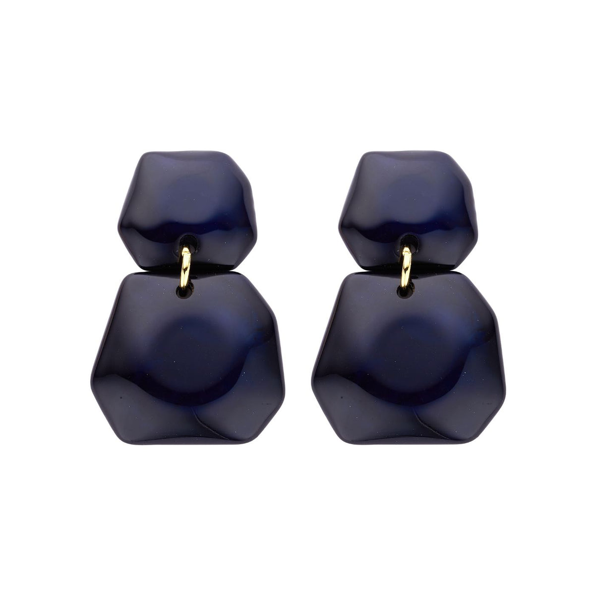 Oorbellen - Koralie Oorbellen Donkerblauw