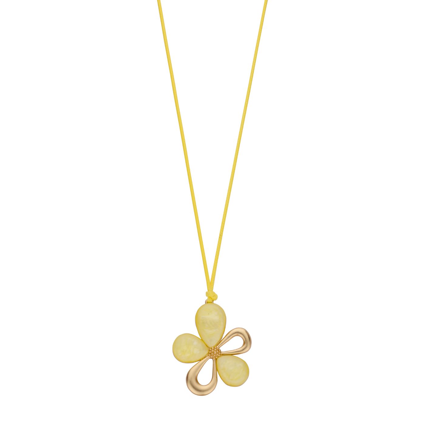 Collier - Kalina Halsketting Geel