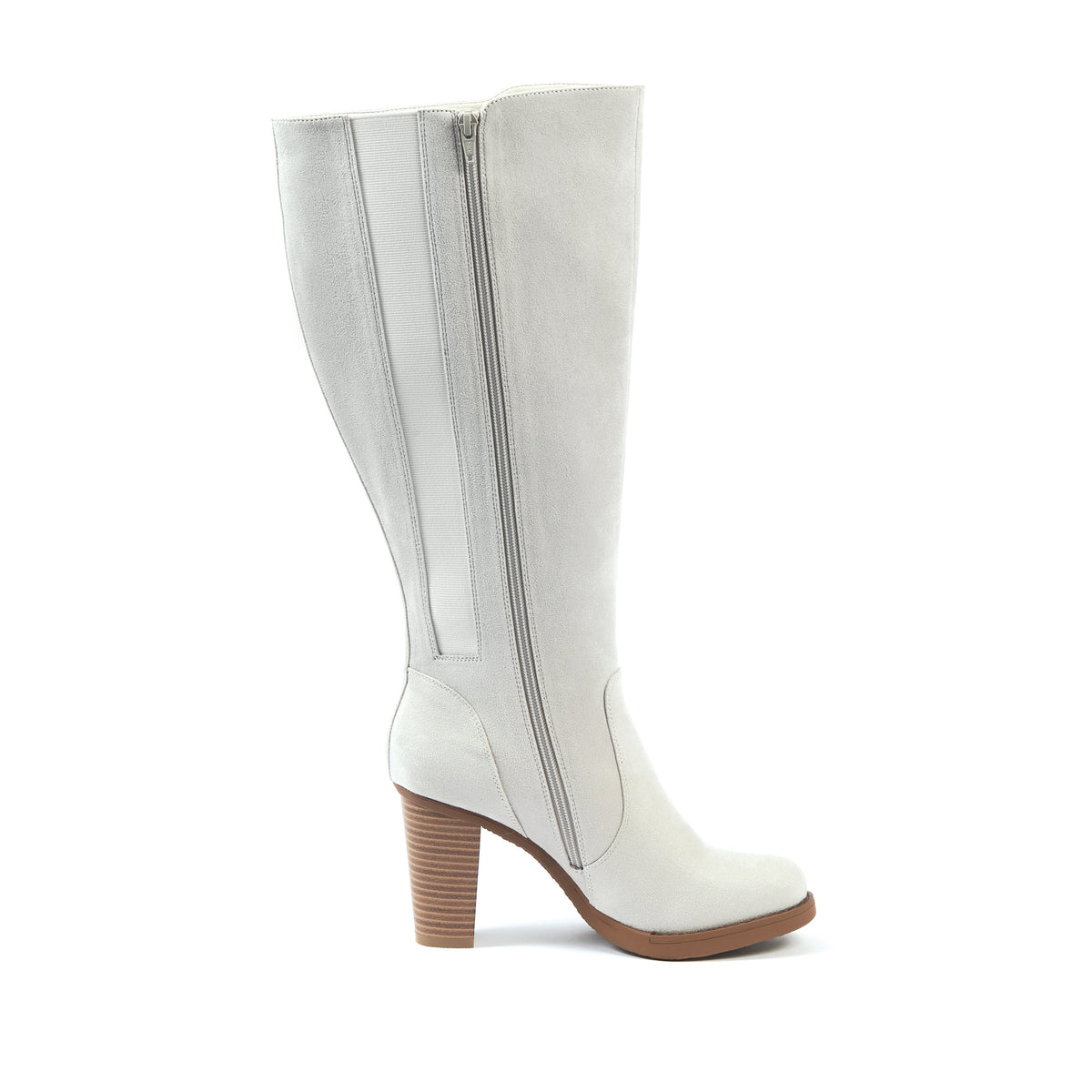 Laarzen voor brede kuiten XL - Model Kamilla - Lt Grey