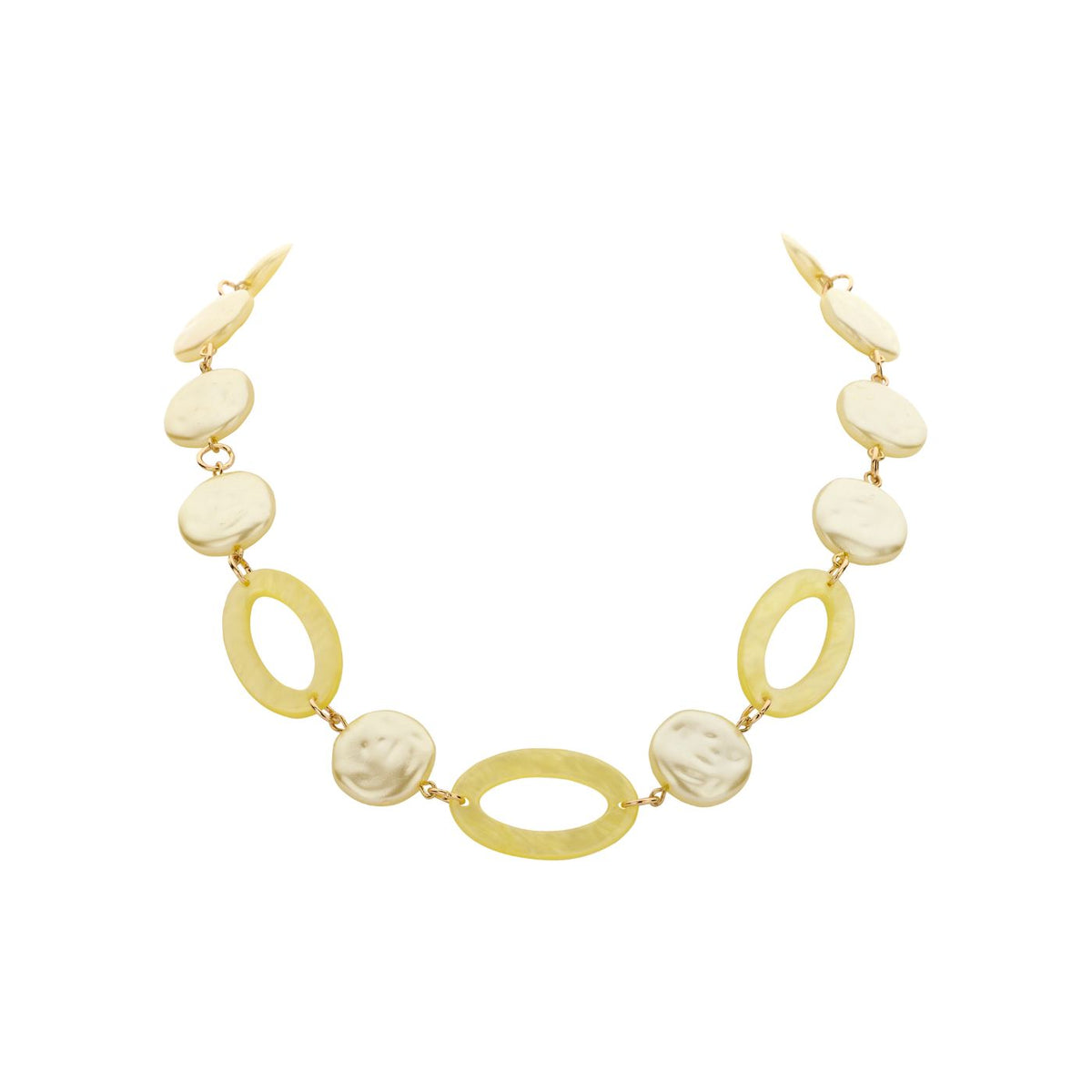 Collier - Karn Halsketting Geel