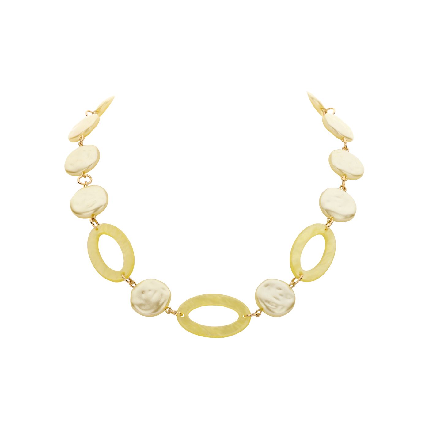 Collier - Karn Halsketting Geel