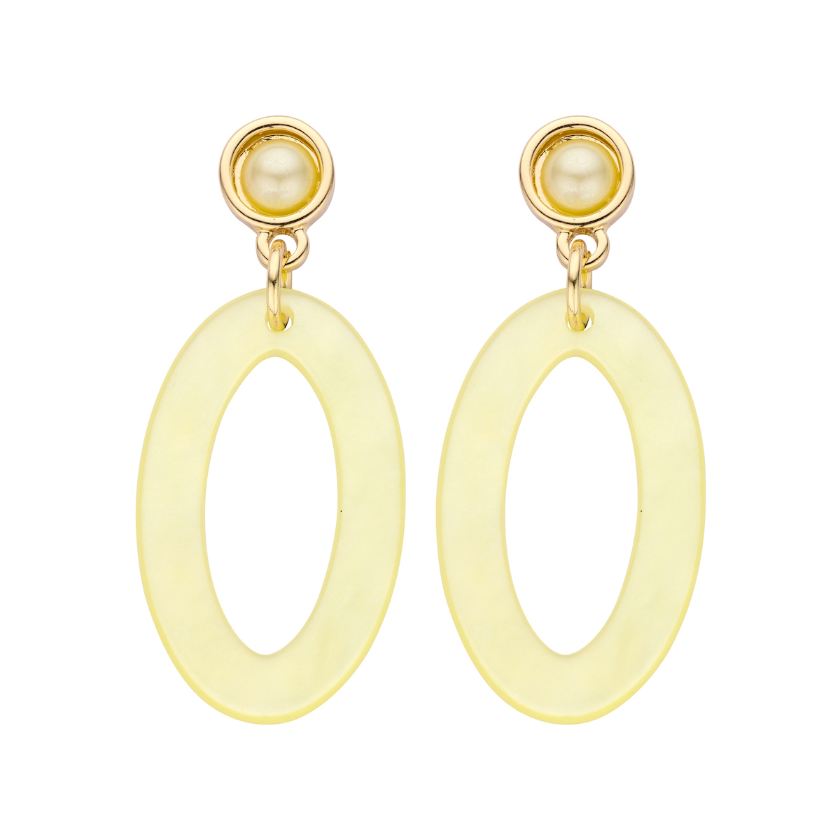 Boucles D'Oreilles - Karn Oorbellen Geel