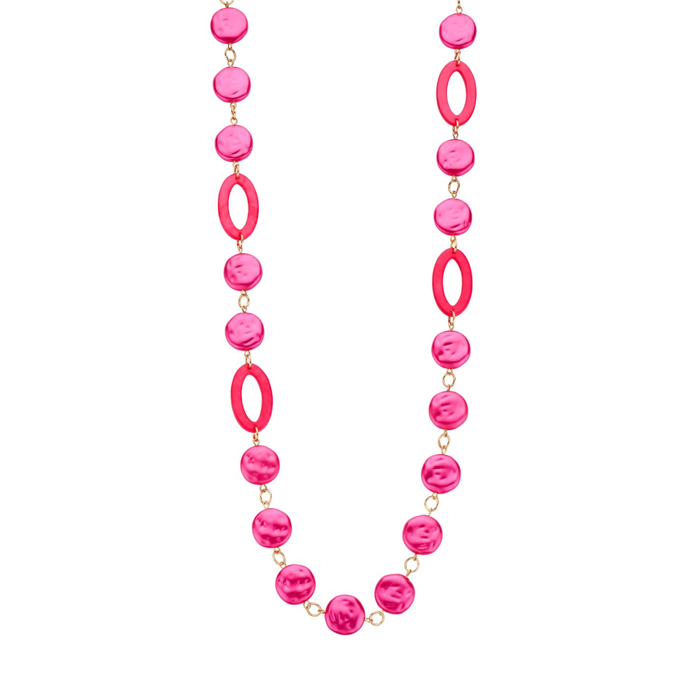 Halsketting - Karnlang Halsketting Fuchsia