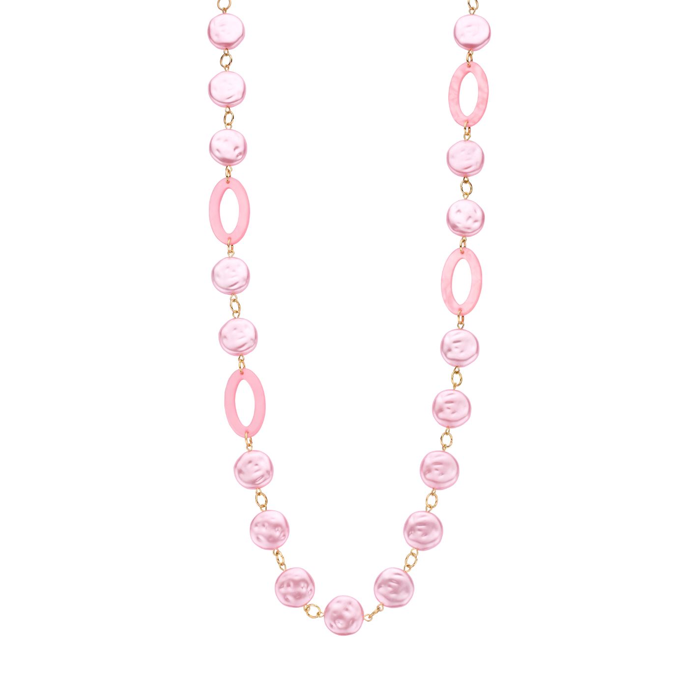 Collier - Karnlang Halsketting Roze
