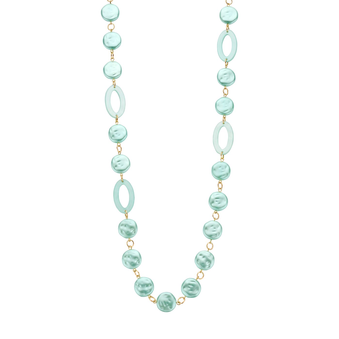 Collier - Karnlang Halsketting Watergroen