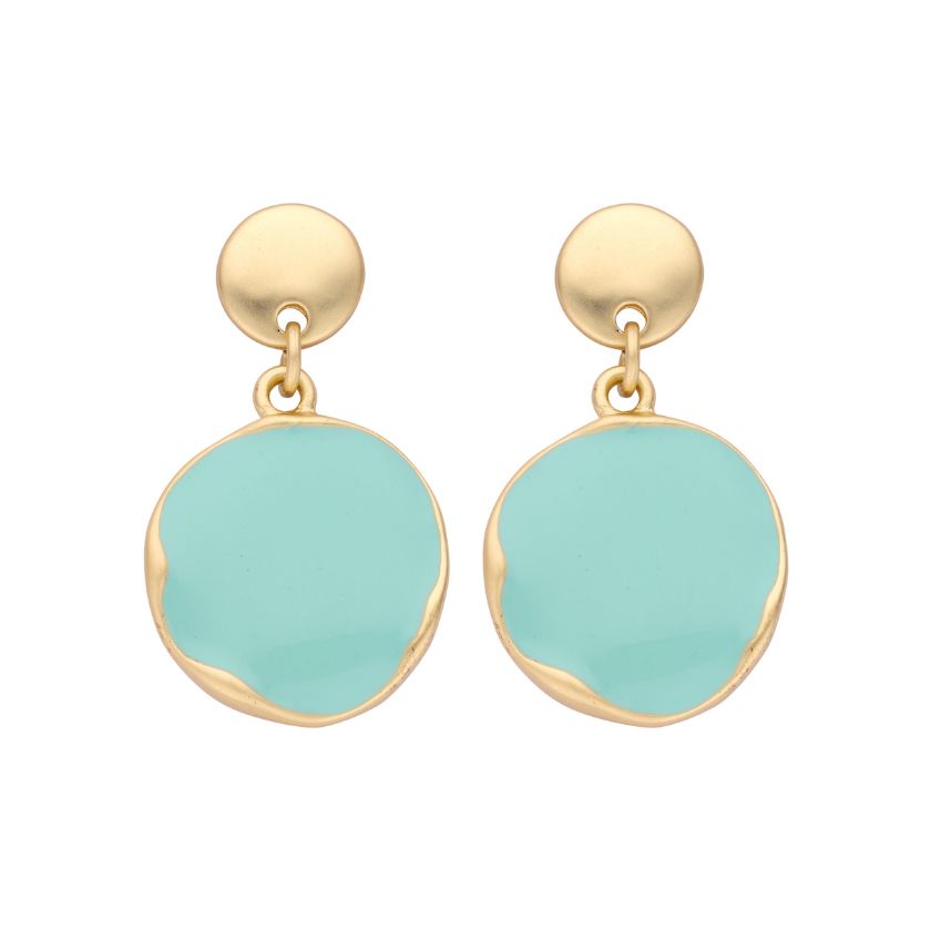 Boucles D'Oreilles - Kent Oorbellen Watergroen