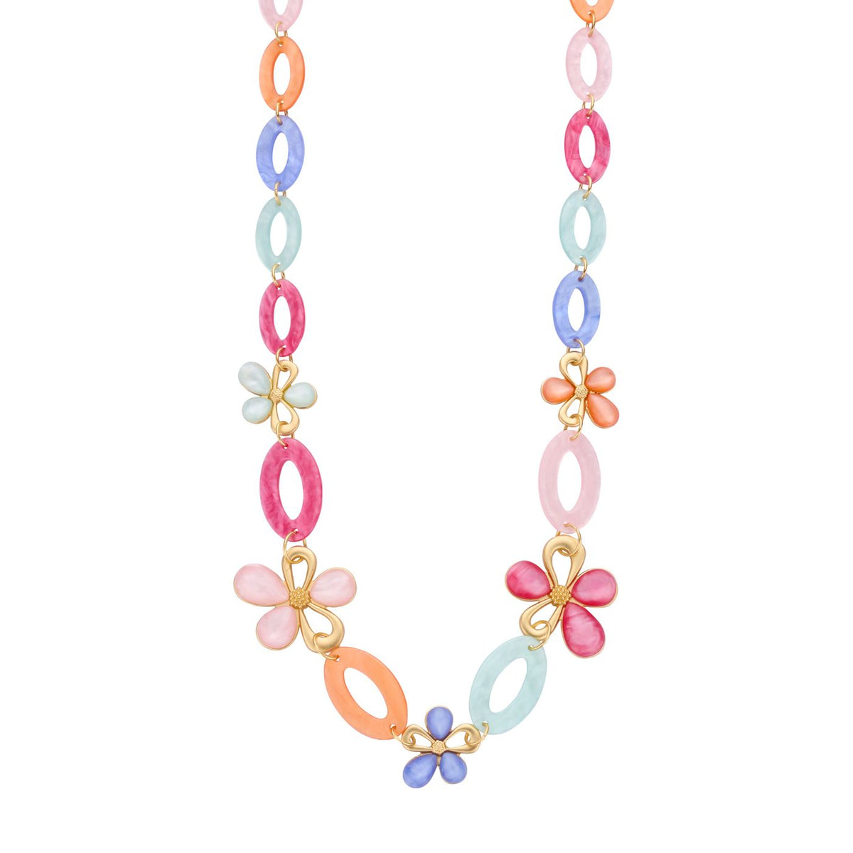Collier - Klaaslang Halsketting Multicolor
