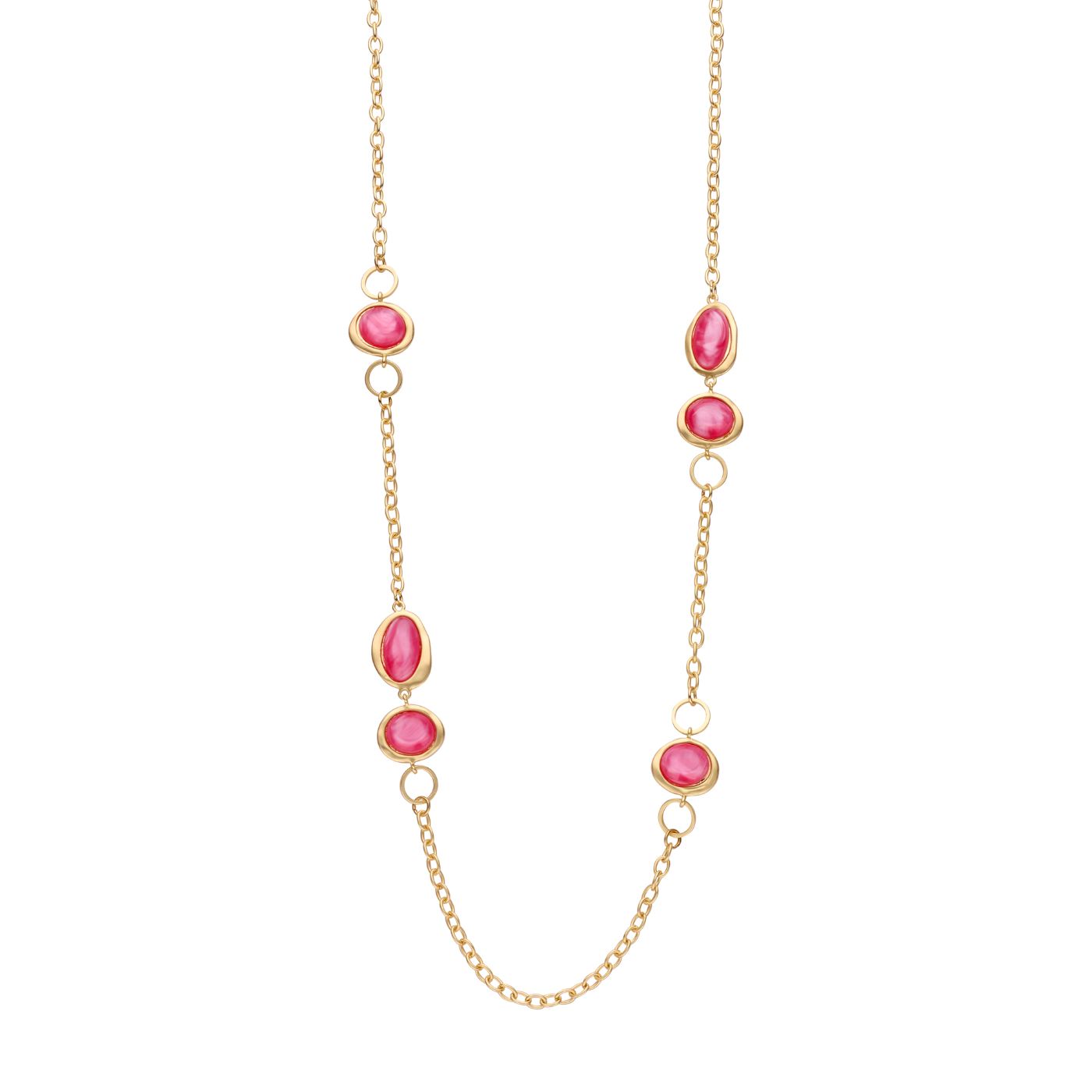 Collier - Kobelang Halsketting Fuchsia
