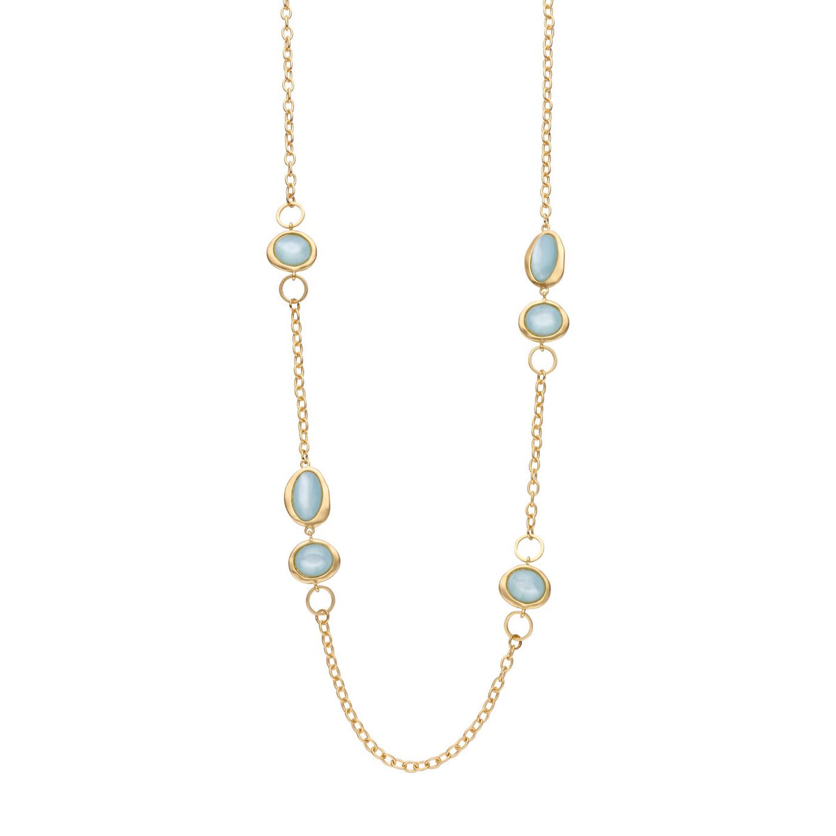 Collier - Kobelang Halsketting Watergroen