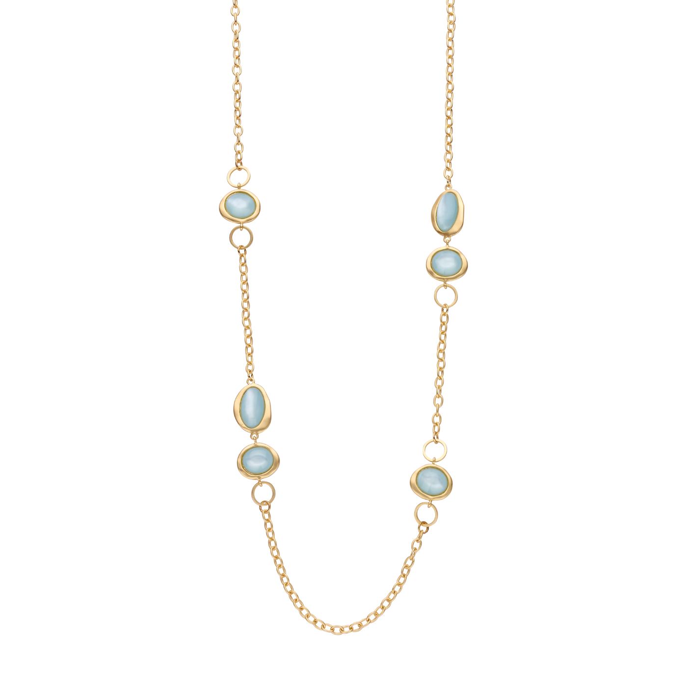 Collier - Kobelang Halsketting Watergroen