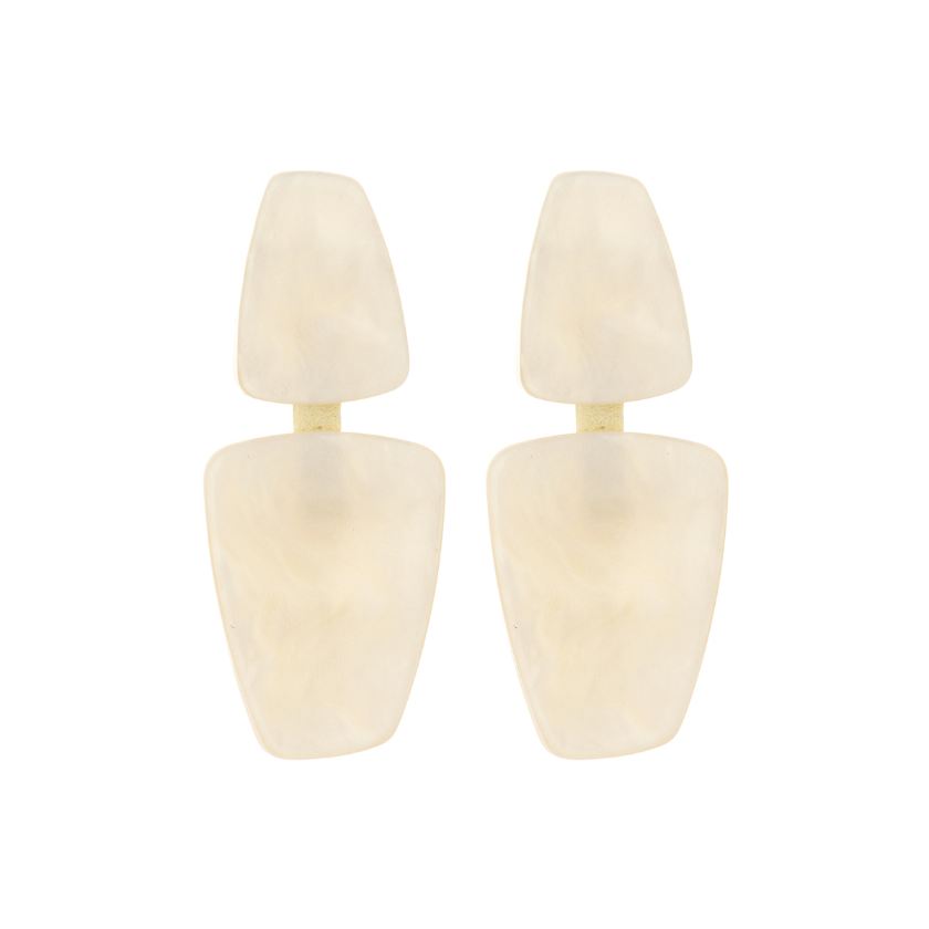 Boucles D'Oreilles - Konnor Oorbellen Ecru