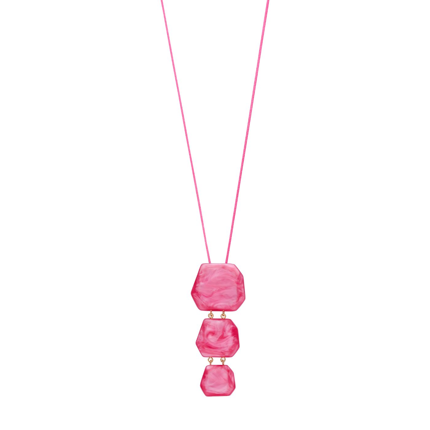 Collier - Koralie Halsketting Fuchsia