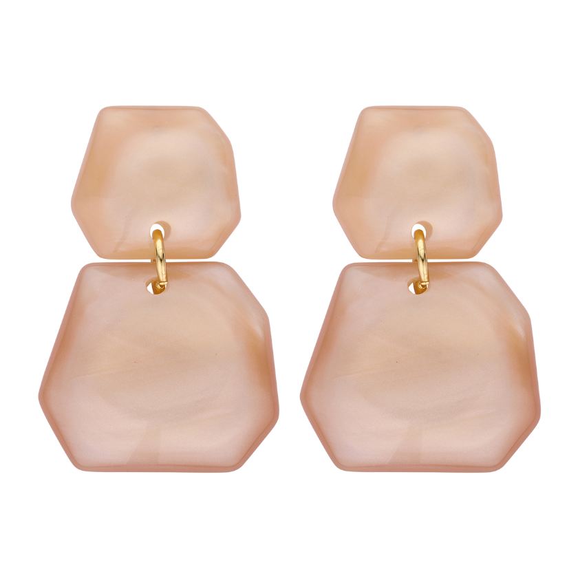 Oorbellen - Koralie Oorbellen Beige