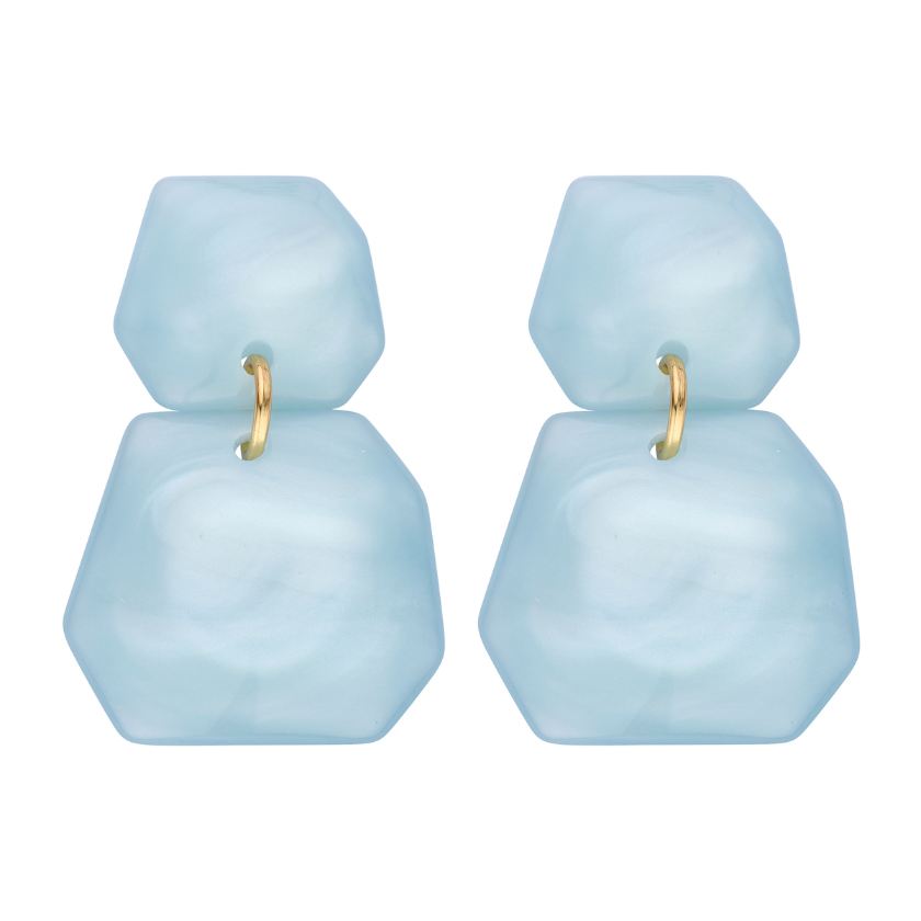 Boucles D'Oreilles - Koralie Oorbellen Watergroen