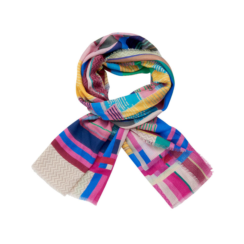 Sjaal - Lcscarves170 Multi Blauw