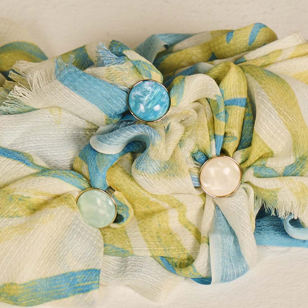 Sjaal - Lcscarves172 Blauw/Lime